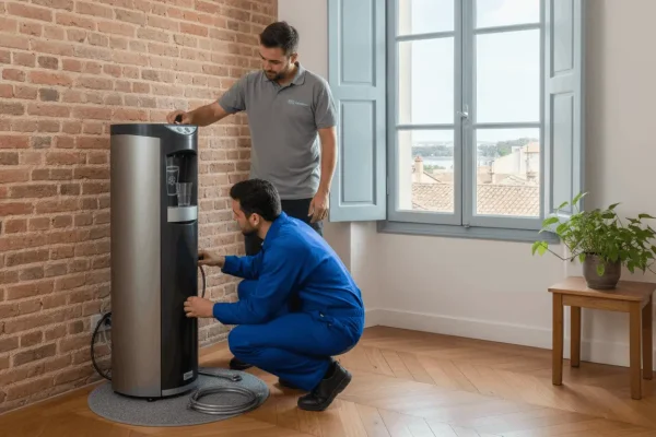 techniciens fontaines eau