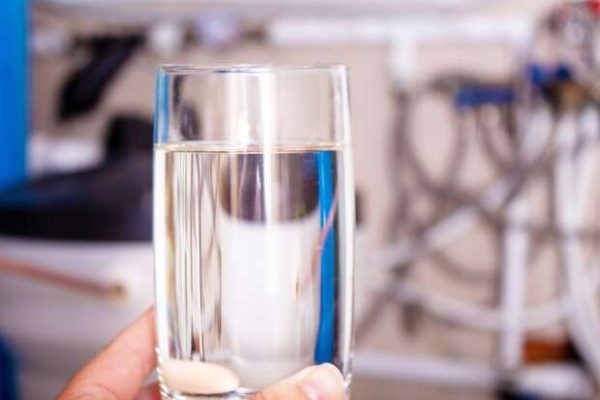 verre eau adoucie
